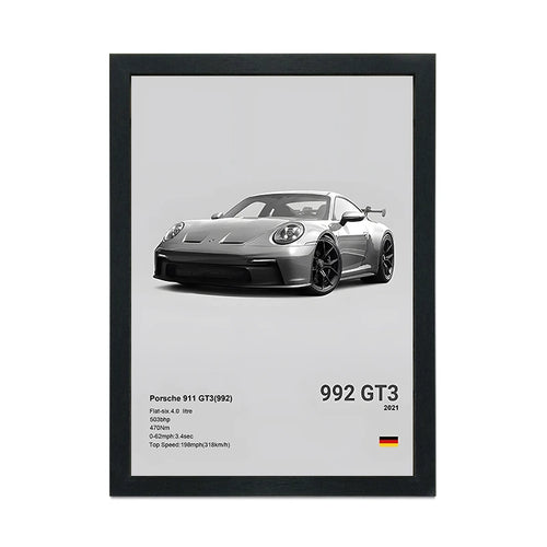 A4 Black Photo Frame and Canvas Painting