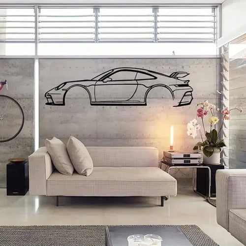 Car Silhouette Sports Cars Wall Sticker Vinyl